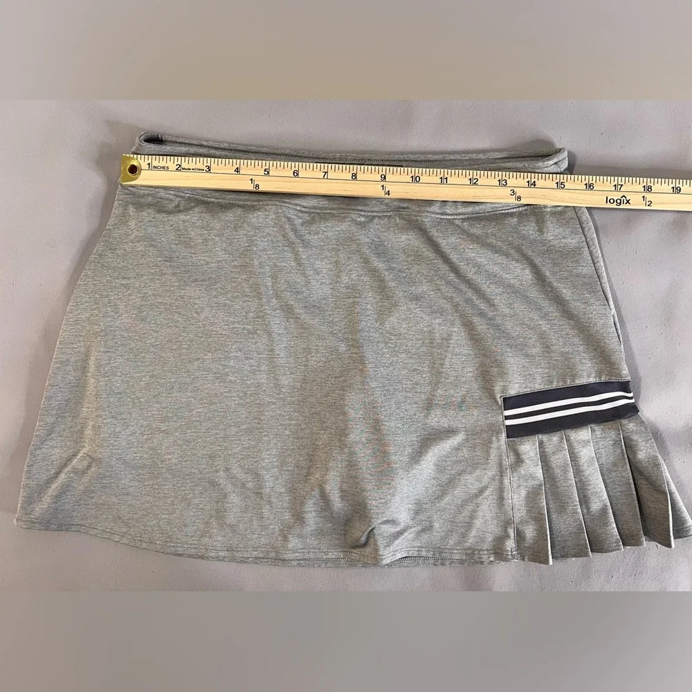 Slazenger Golf Women's Small Tennis Skirt‎ Skort Light Gray Pleated Side Medium